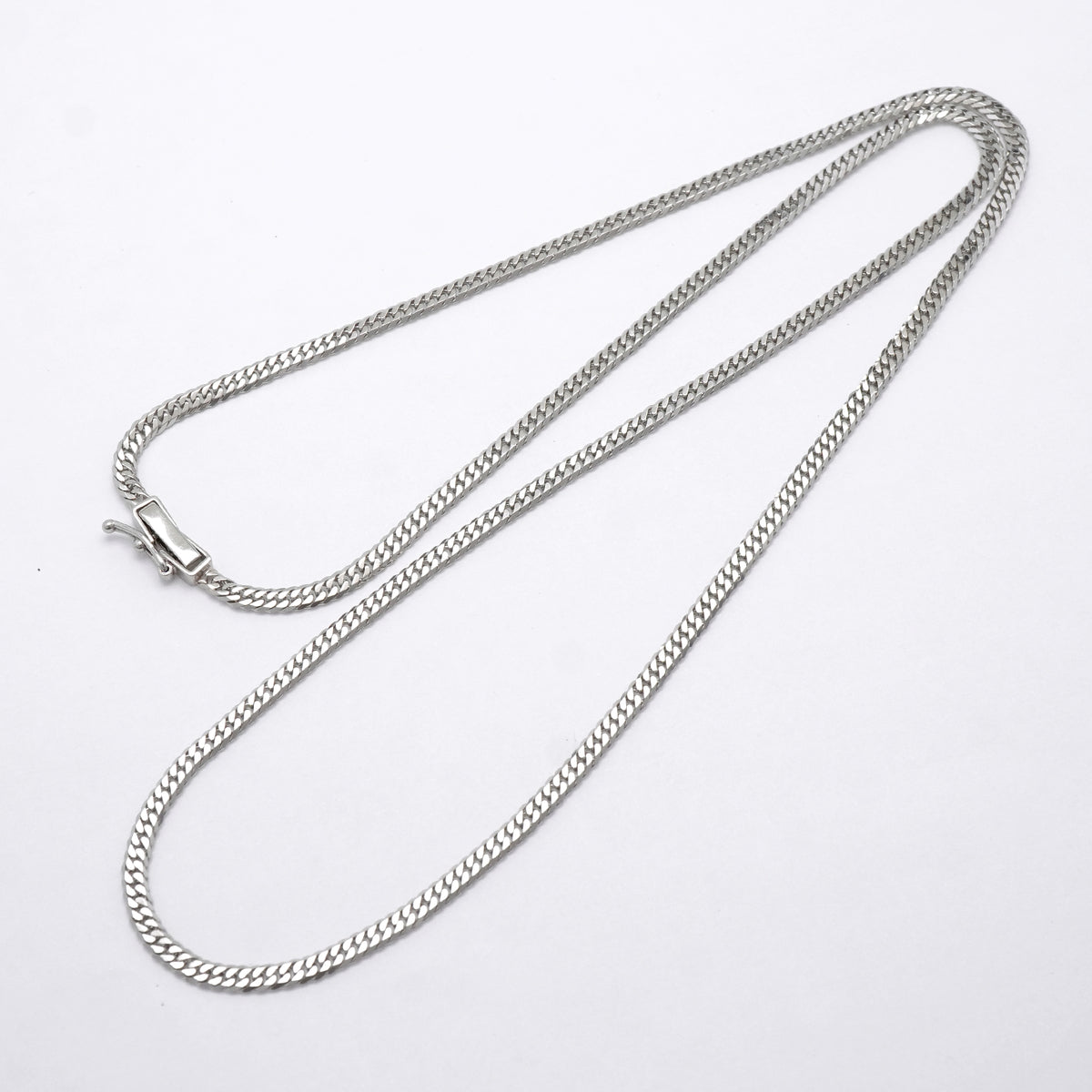 【6khi0005】喜平 ネックレス Pt850 プラチナ 6面 ダブル 50.6cm 11.1g キヘイ【中古】メンズ レディース ユニセックス