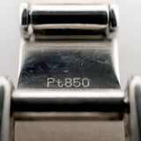 【6khi0006】喜平 ブレスレット Pt850 プラチナ 8面 トリプル 21.1cm 102.5g キヘイ【中古】メンズ レディース ユニセックス