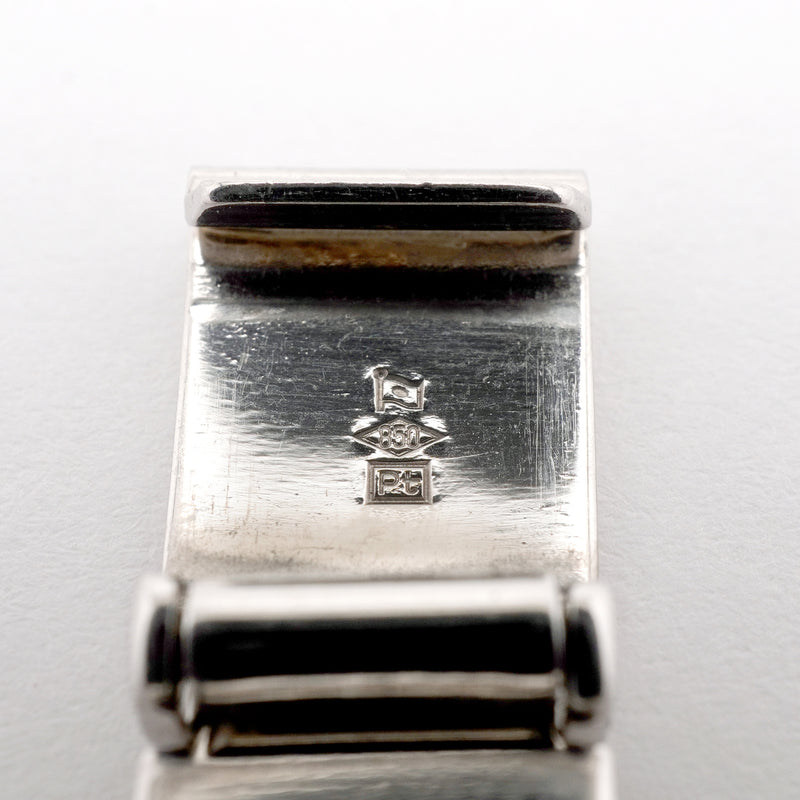 【6khi0006】喜平 ブレスレット Pt850 プラチナ 8面 トリプル 21.1cm 102.5g キヘイ【中古】メンズ レディース ユニセックス