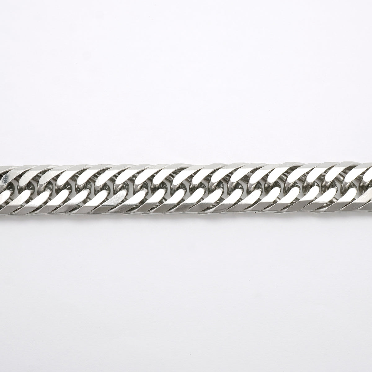 【6khi0006】喜平 ブレスレット Pt850 プラチナ 8面 トリプル 21.1cm 102.5g キヘイ【中古】メンズ レディース ユニセックス