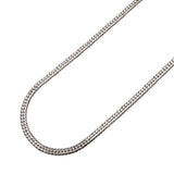 【6khi0008】喜平 ネックレス Pt850 プラチナ 6面 ダブル 49.9cm 20.3g キヘイ【中古】メンズ レディース ユニセックス