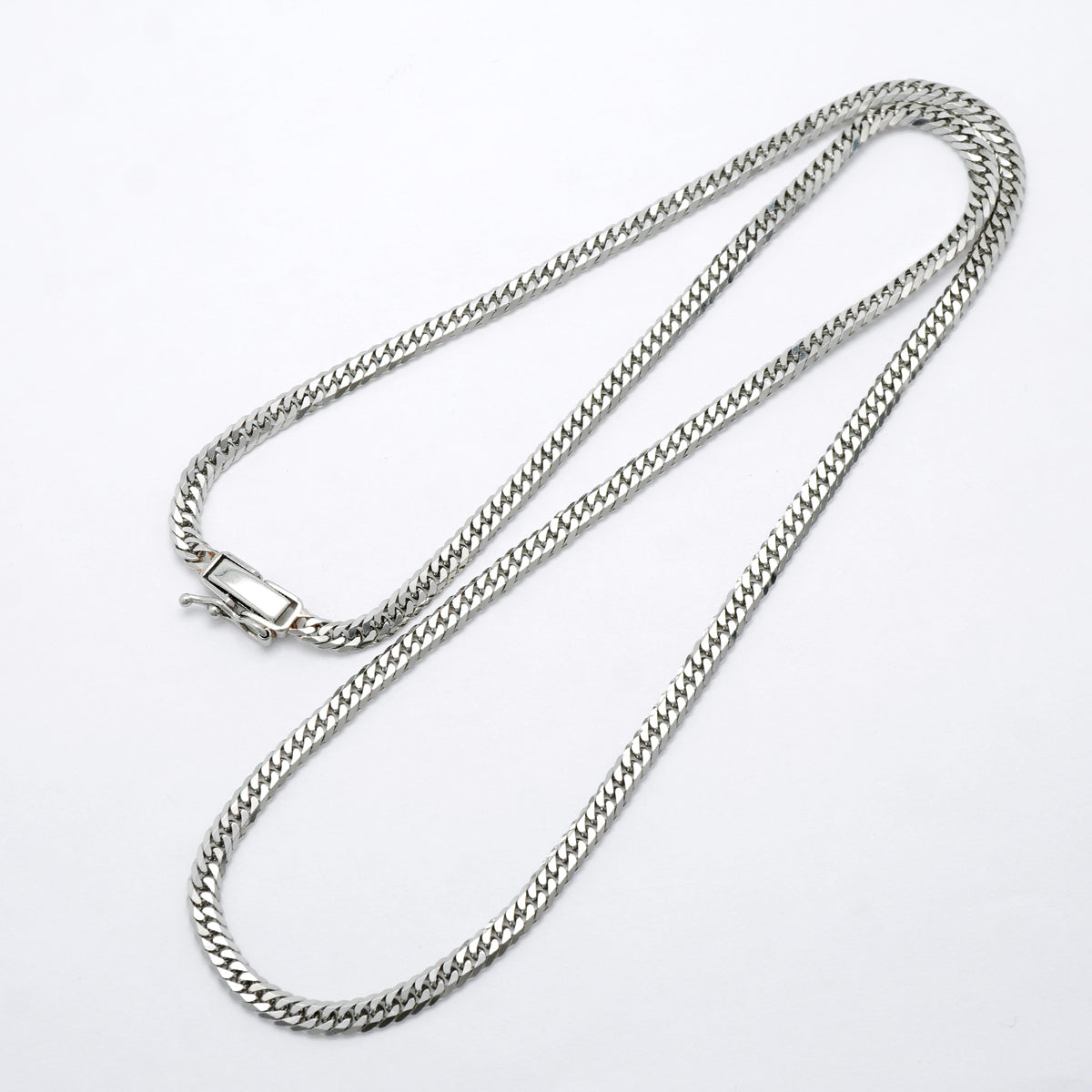 【6khi0008】喜平 ネックレス Pt850 プラチナ 6面 ダブル 49.9cm 20.3g キヘイ【中古】メンズ レディース ユニセックス