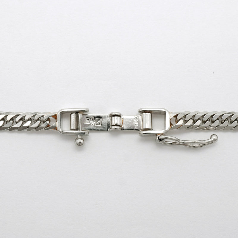 【6khi0008】喜平 ネックレス Pt850 プラチナ 6面 ダブル 49.9cm 20.3g キヘイ【中古】メンズ レディース ユニセックス