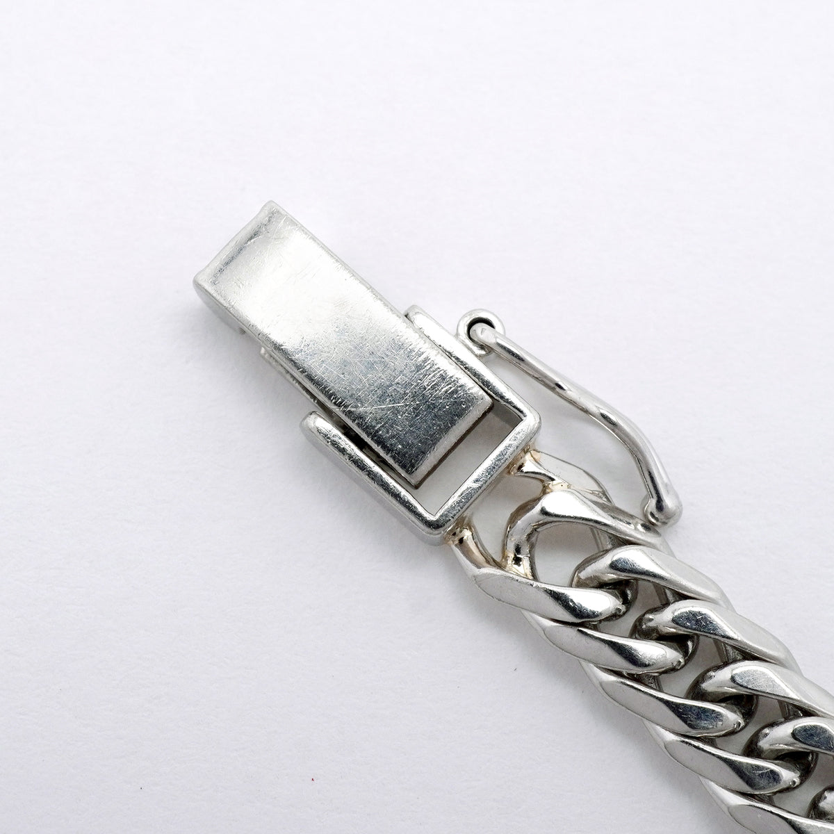 【6khi0009】喜平 ブレスレット Pt850 プラチナ 6面 ダブル 20.1cm 20g キヘイ【中古】メンズ レディース ユニセックス