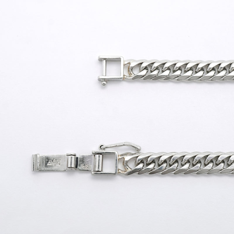 【6khi0009】喜平 ブレスレット Pt850 プラチナ 6面 ダブル 20.1cm 20g キヘイ【中古】メンズ レディース ユニセックス