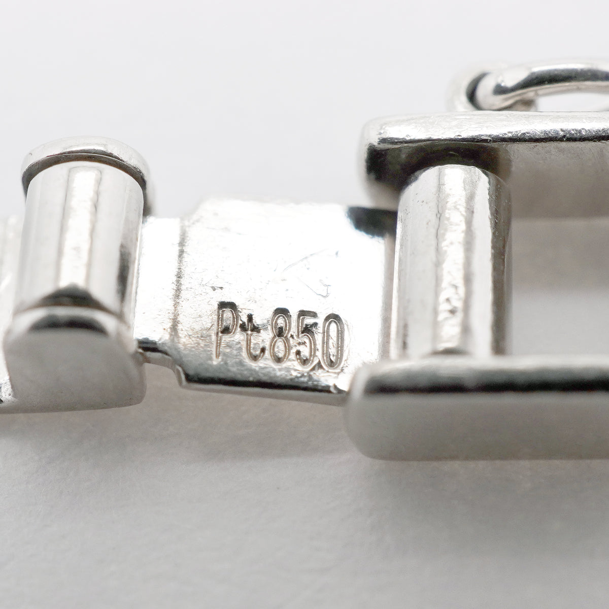 【6khi0009】喜平 ブレスレット Pt850 プラチナ 6面 ダブル 20.1cm 20g キヘイ【中古】メンズ レディース ユニセックス