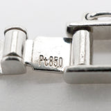 【6khi0009】喜平 ブレスレット Pt850 プラチナ 6面 ダブル 20.1cm 20g キヘイ【中古】メンズ レディース ユニセックス