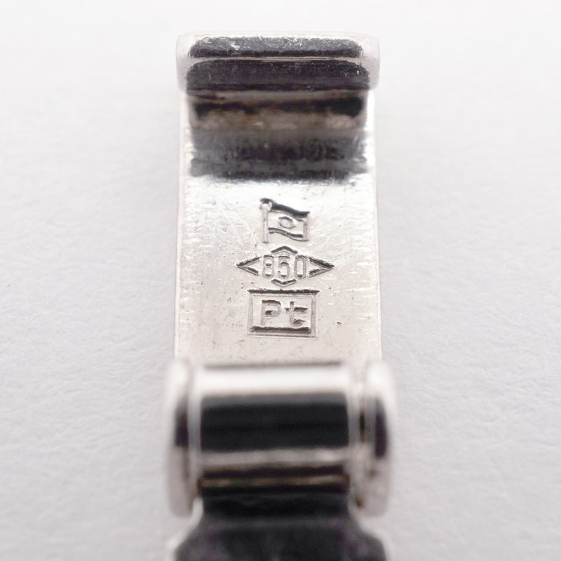 【6khi0009】喜平 ブレスレット Pt850 プラチナ 6面 ダブル 20.1cm 20g キヘイ【中古】メンズ レディース ユニセックス