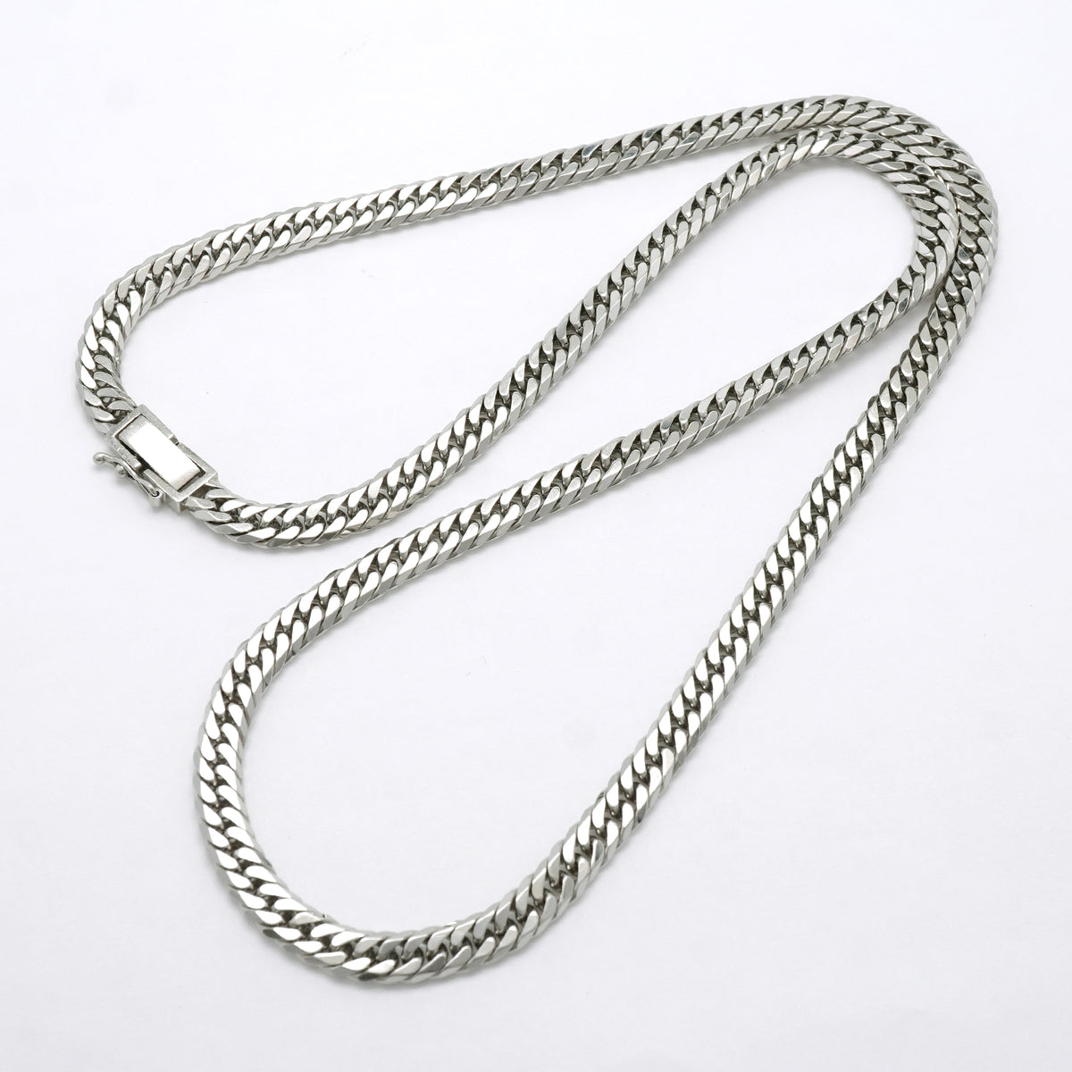 【6khi0010】喜平 ネックレス Pt850 プラチナ 6面 ダブル 50.8cm 50.8g キヘイ【中古】メンズ レディース ユニセックス