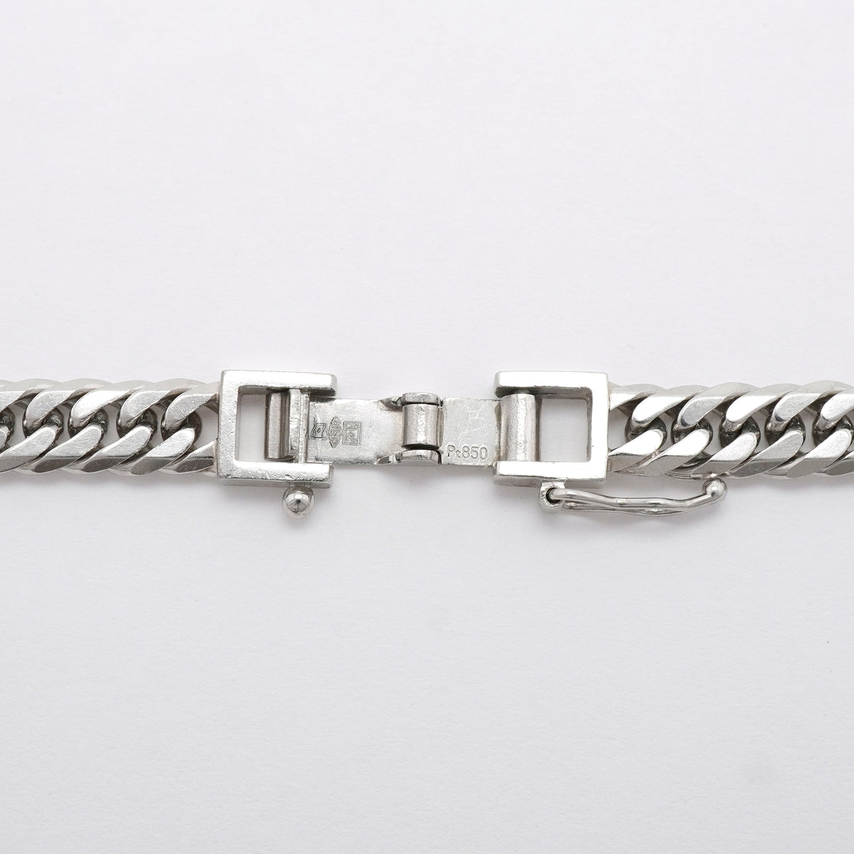 【6khi0010】喜平 ネックレス Pt850 プラチナ 6面 ダブル 50.8cm 50.8g キヘイ【中古】メンズ レディース ユニセックス