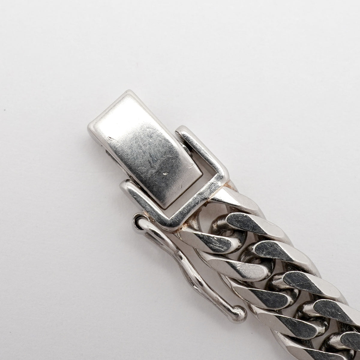 【6khi0021】喜平 ブレスレット Pt850 プラチナ 6面 ダブル 20.2cm 30g キヘイ【中古】メンズ レディース ユニセックス