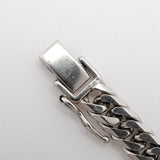 【6khi0021】喜平 ブレスレット Pt850 プラチナ 6面 ダブル 20.2cm 30g キヘイ【中古】メンズ レディース ユニセックス