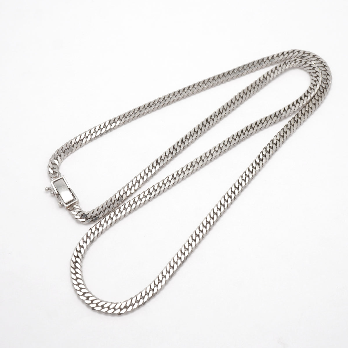 【6khi0028】喜平 ネックレス Pt850 プラチナ 6面 ダブル 50.7cm 30.2g キヘイ【中古】メンズ レディース ユニセックス