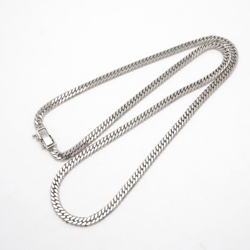 【6khi0028】喜平 ネックレス Pt850 プラチナ 6面 ダブル 50.7cm 30.2g キヘイ【中古】メンズ レディース ユニセックス
