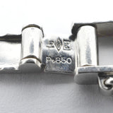 【6khi0032】喜平 ブレスレット Pt850 プラチナ 6面 ダブル 20.8cm 50.5g キヘイ【中古】メンズ レディース ユニセックス