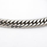 【6khi0032】喜平 ブレスレット Pt850 プラチナ 6面 ダブル 20.8cm 50.5g キヘイ【中古】メンズ レディース ユニセックス