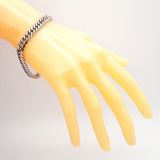 【6khi0032】喜平 ブレスレット Pt850 プラチナ 6面 ダブル 20.8cm 50.5g キヘイ【中古】メンズ レディース ユニセックス