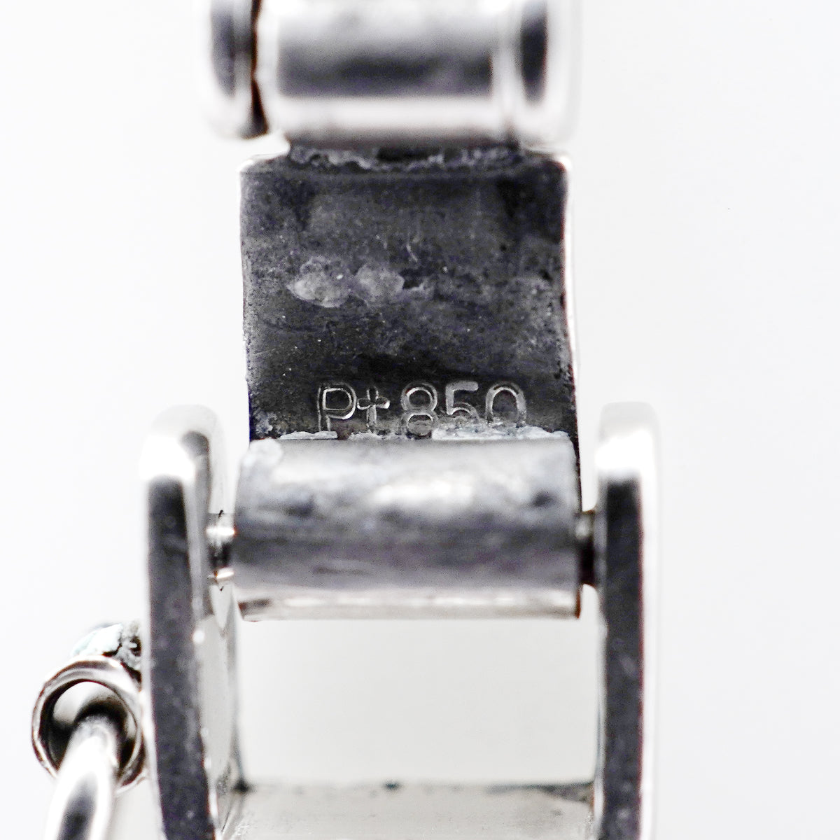 【6khi0046】喜平 ブレスレット Pt850 プラチナ 6面 ダブル 21.4cm 19.7g キヘイ【中古】メンズ レディース ユニセックス