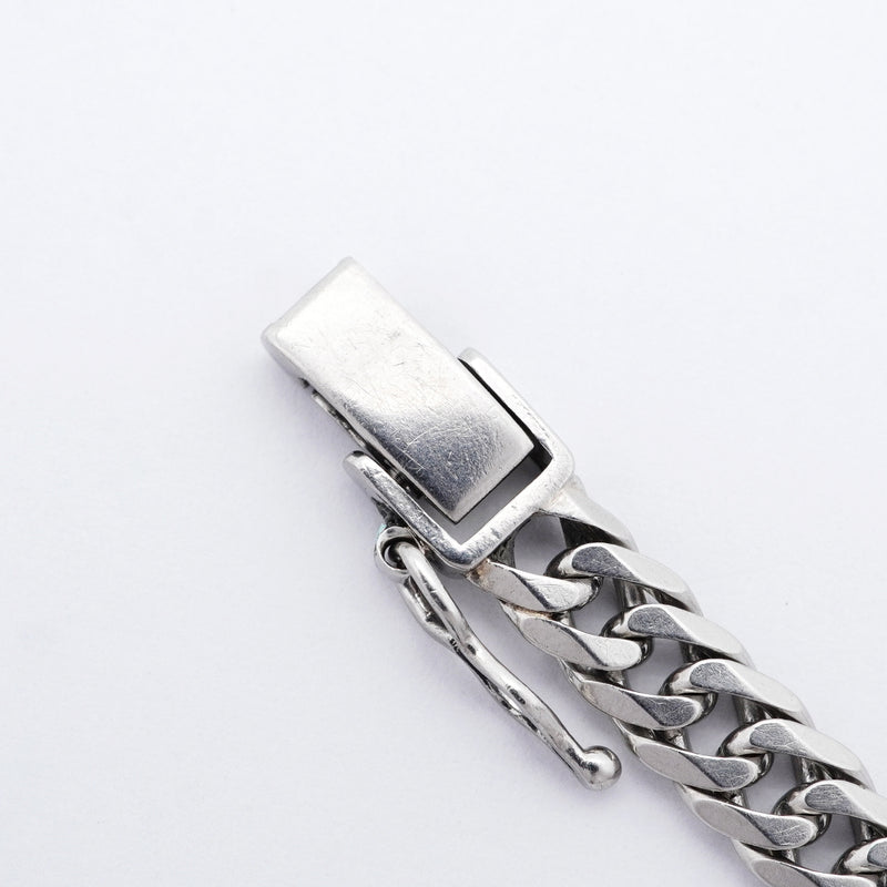 【6khi0046】喜平 ブレスレット Pt850 プラチナ 6面 ダブル 21.4cm 19.7g キヘイ【中古】メンズ レディース ユニセックス