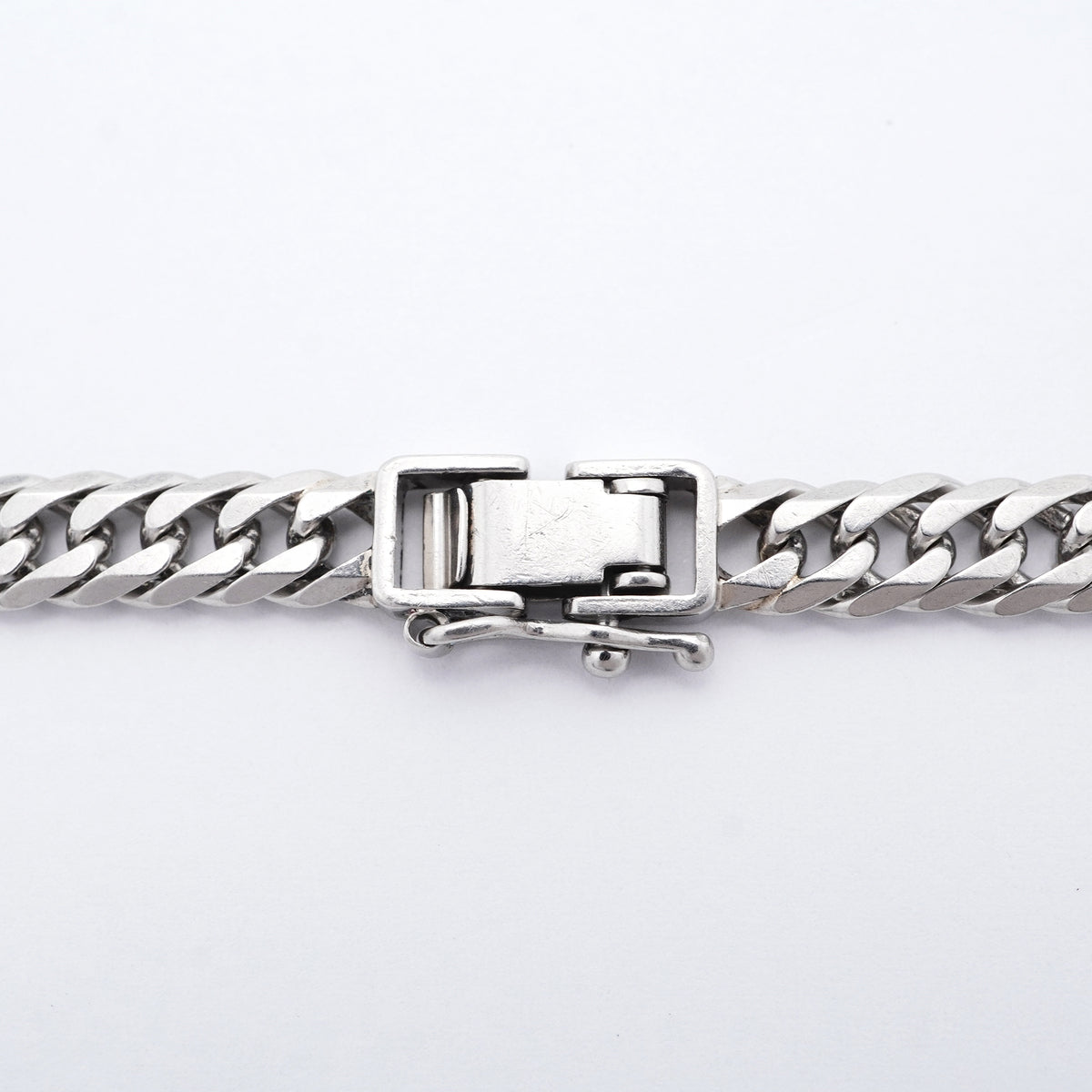 【6khi0046】喜平 ブレスレット Pt850 プラチナ 6面 ダブル 21.4cm 19.7g キヘイ【中古】メンズ レディース ユニセックス