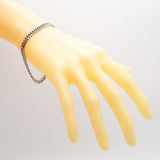 【6khi0046】喜平 ブレスレット Pt850 プラチナ 6面 ダブル 21.4cm 19.7g キヘイ【中古】メンズ レディース ユニセックス