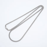 【6khi0050】喜平 ネックレス Pt850 プラチナ 2面 シングル 59.7cm 30g キヘイ【中古】メンズ レディース ユニセックス
