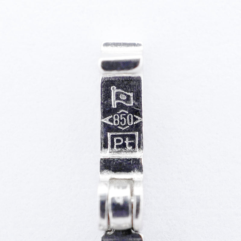 【6khi0050】喜平 ネックレス Pt850 プラチナ 2面 シングル 59.7cm 30g キヘイ【中古】メンズ レディース ユニセックス
