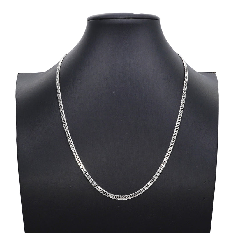 【6khi0053】喜平 ネックレス Pt850 プラチナ 6面 ダブル 50.1cm 21g キヘイ【中古】メンズ レディース ユニセックス