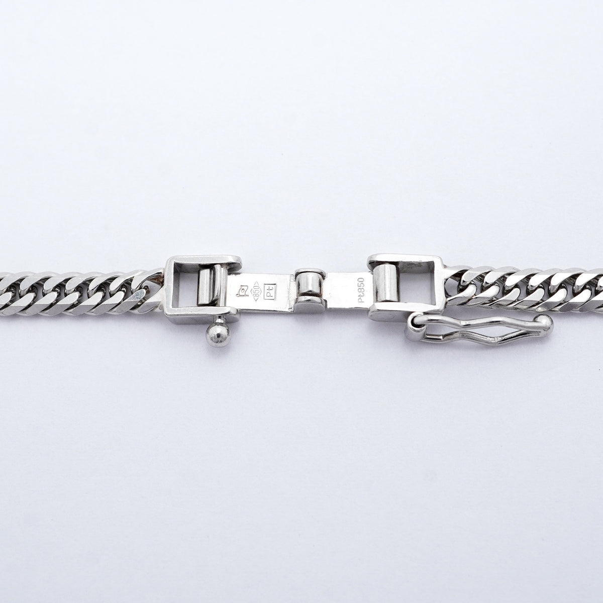 【6khi0056】喜平 ネックレス Pt850 プラチナ 6面 ダブル 50.6cm 20.4g キヘイ【中古】メンズ レディース ユニセックス