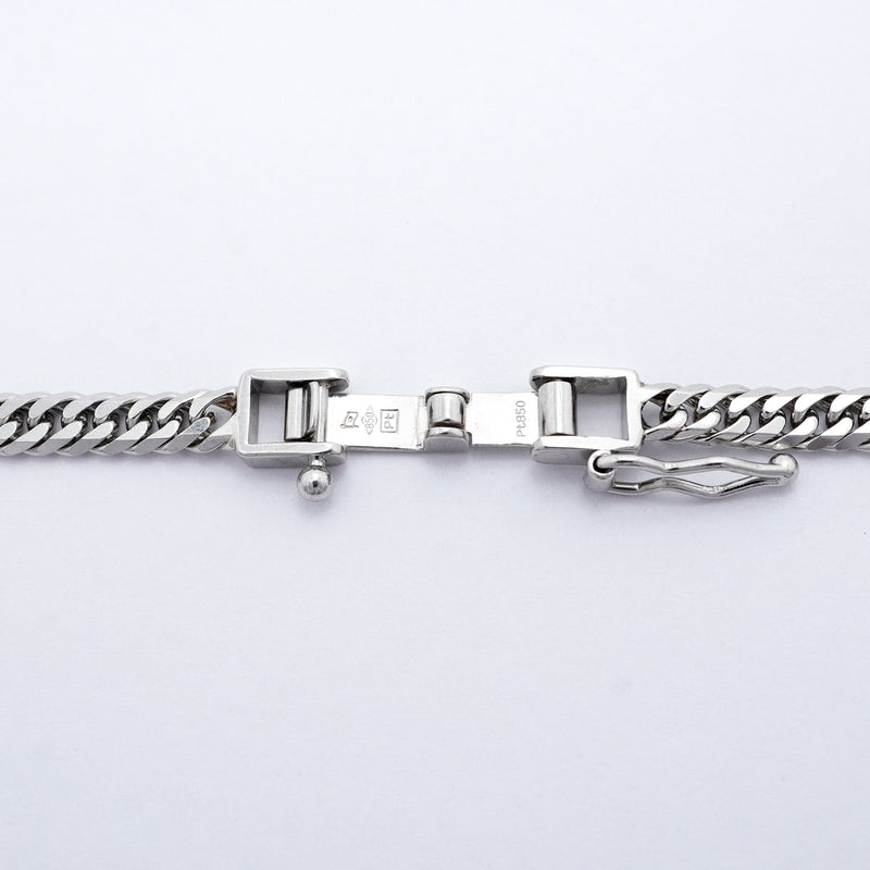 【6khi0056】喜平 ネックレス Pt850 プラチナ 6面 ダブル 50.6cm 20.4g キヘイ【中古】メンズ レディース ユニセックス