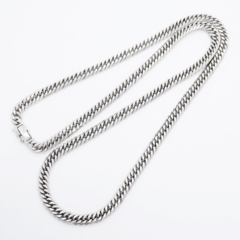 【6khi0064】喜平 ネックレス Pt850 プラチナ 6面 ダブル 60.5cm 71.7g キヘイ【中古】メンズ レディース ユニセックス