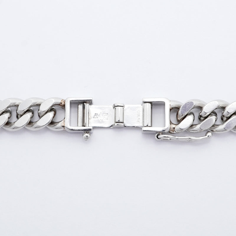 【6khi0067】喜平 ネックレス Pt850 プラチナ 2面 シングル 50.6cm 100.4g キヘイ【中古】メンズ レディース ユニセックス