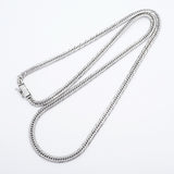 【6khi0069】喜平 ネックレス Pt850 プラチナ トリプル 12面 56.5cm 33g キヘイ【中古】メンズ レディース ユニセックス