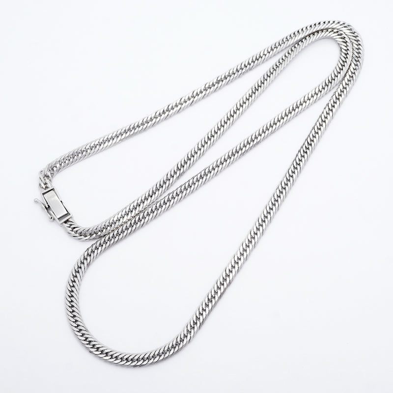 【6khi0069】喜平 ネックレス Pt850 プラチナ トリプル 12面 56.5cm 33g キヘイ【中古】メンズ レディース ユニセックス
