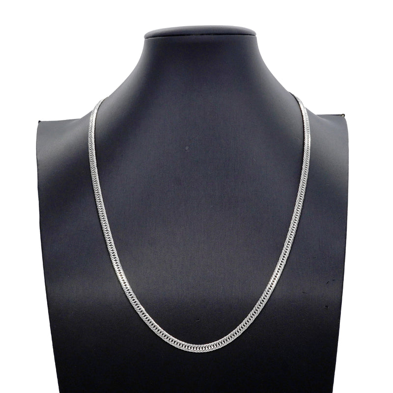 【6khi0069】喜平 ネックレス Pt850 プラチナ トリプル 12面 56.5cm 33g キヘイ【中古】メンズ レディース ユニセックス
