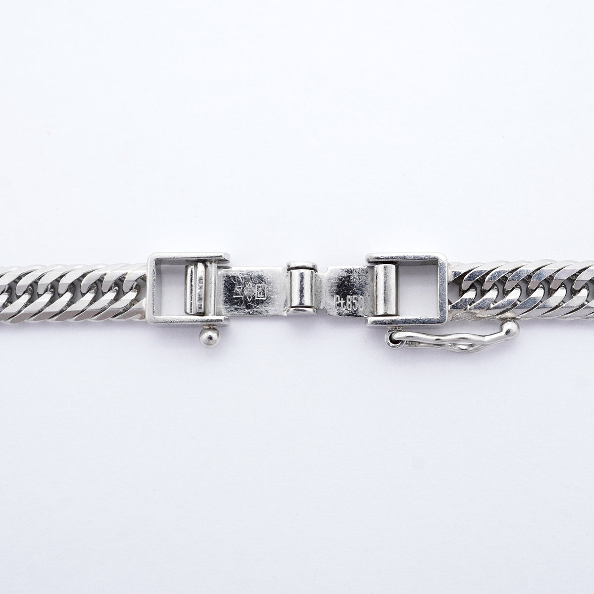 【6khi0069】喜平 ネックレス Pt850 プラチナ トリプル 12面 56.5cm 33g キヘイ【中古】メンズ レディース ユニセックス