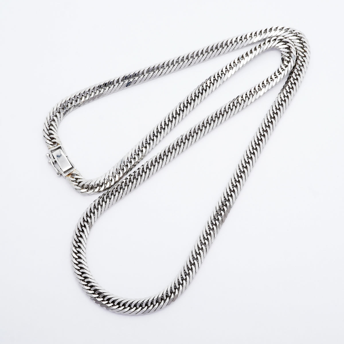 【6khi0073】喜平 ネックレス Pt900 プラチナ 8面 トリプル 50.5cm 50.8g キヘイ【中古】メンズ レディース ユニセックス