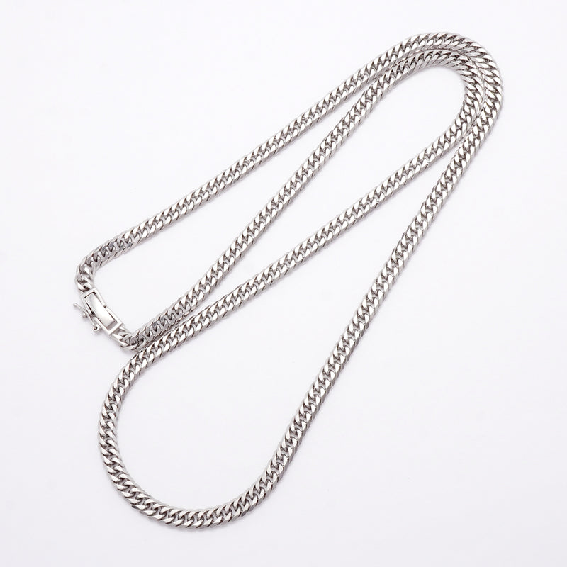【6khi0079】喜平 ネックレス Pt850 プラチナ 6面 ダブル 52.2cm 31g キヘイ【中古】メンズ レディース ユニセックス
