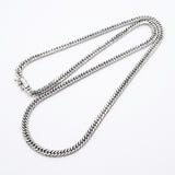 【6khi0082】喜平 ネックレス Pt850 プラチナ 6面 ダブル 50.4cm 30.7g キヘイ【中古】メンズ レディース ユニセックス