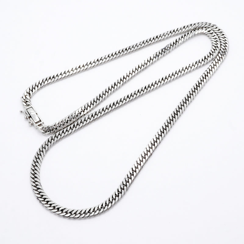 【6khi0082】喜平 ネックレス Pt850 プラチナ 6面 ダブル 50.4cm 30.7g キヘイ【中古】メンズ レディース ユニセックス