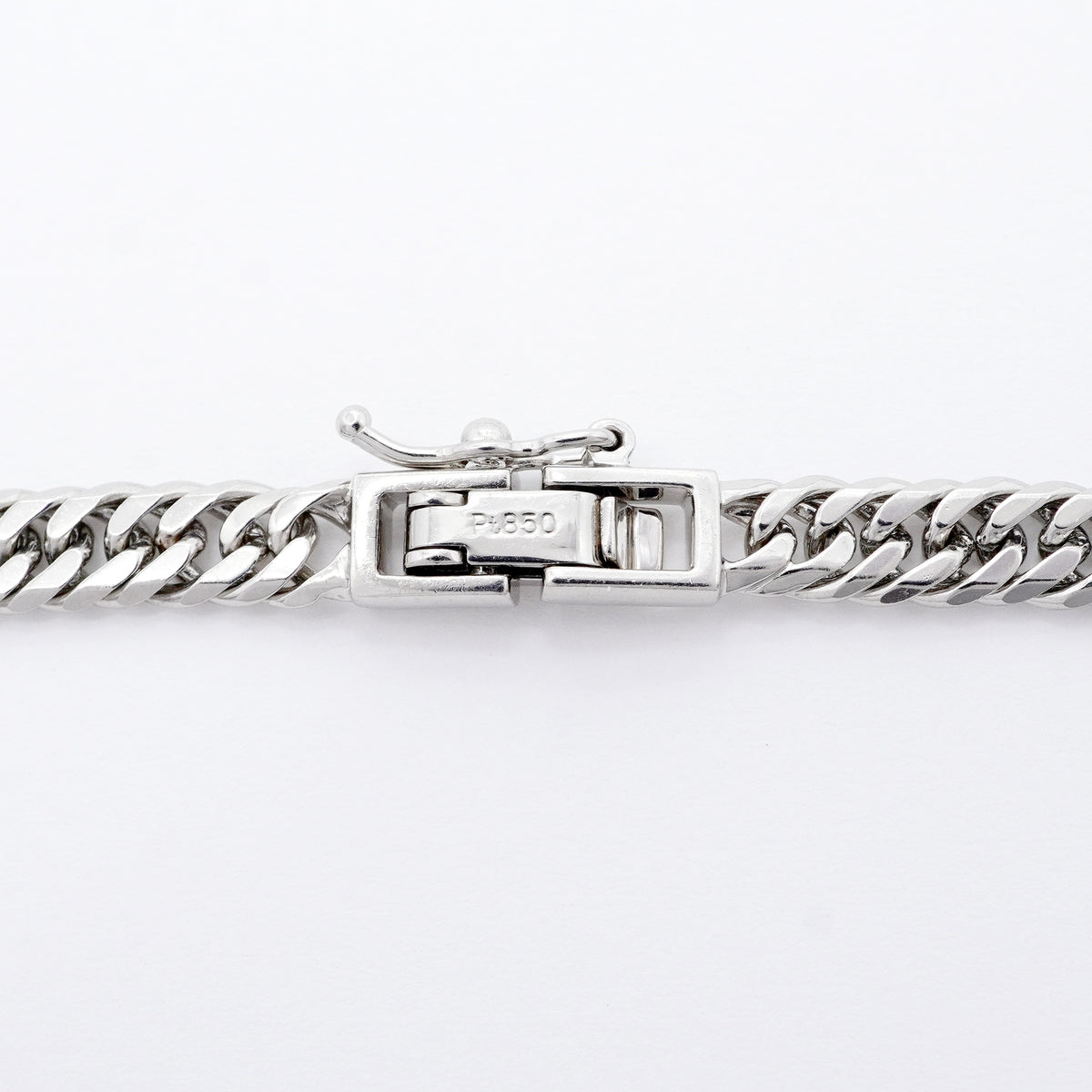 【6khi0082】喜平 ネックレス Pt850 プラチナ 6面 ダブル 50.4cm 30.7g キヘイ【中古】メンズ レディース ユニセックス