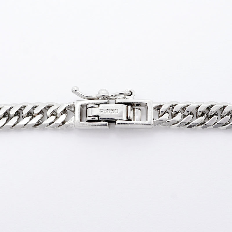 【6khi0082】喜平 ネックレス Pt850 プラチナ 6面 ダブル 50.4cm 30.7g キヘイ【中古】メンズ レディース ユニセックス