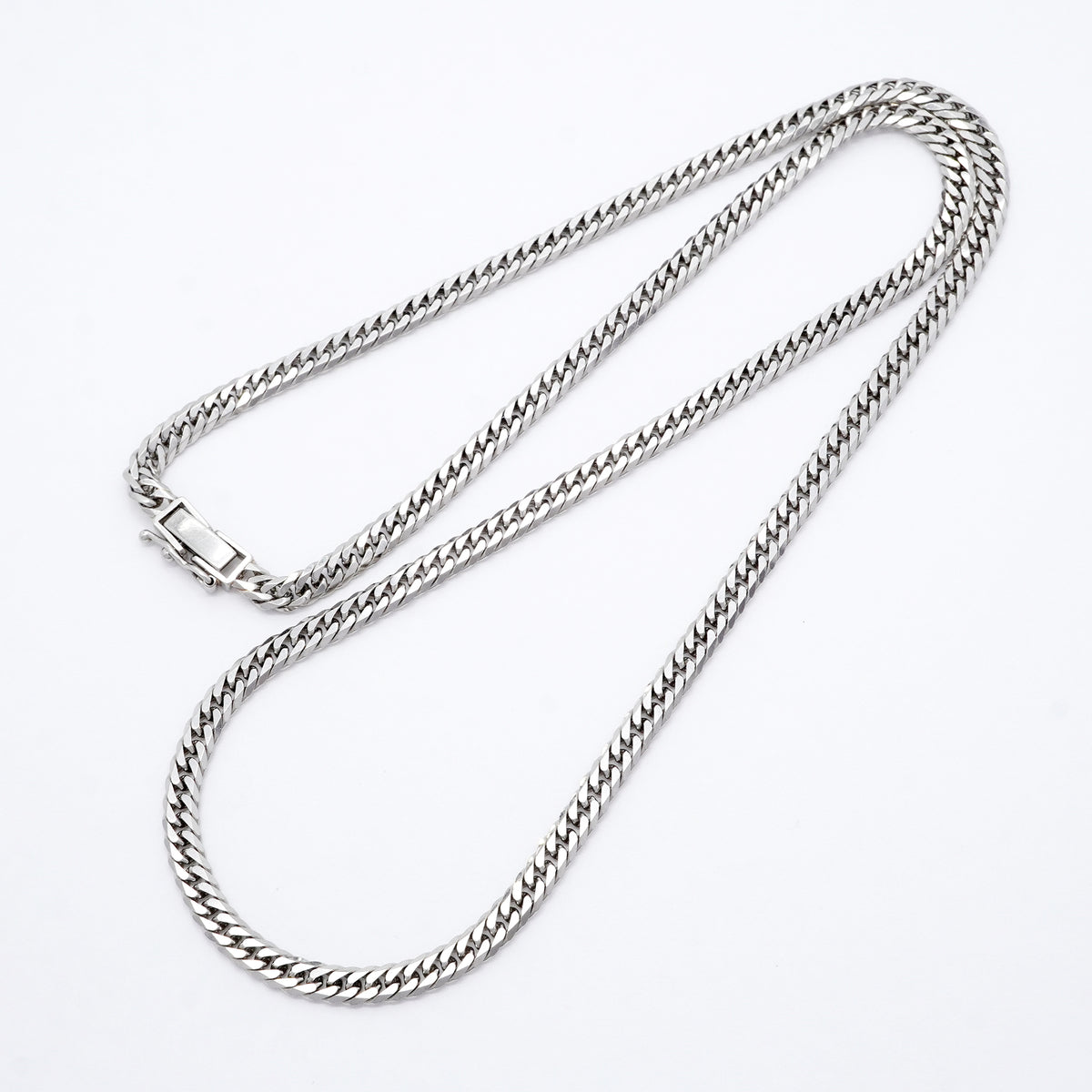 【6khi0083】喜平 ネックレス Pt850 プラチナ 6面 ダブル 51.4cm 30g キヘイ【中古】メンズ レディース ユニセックス