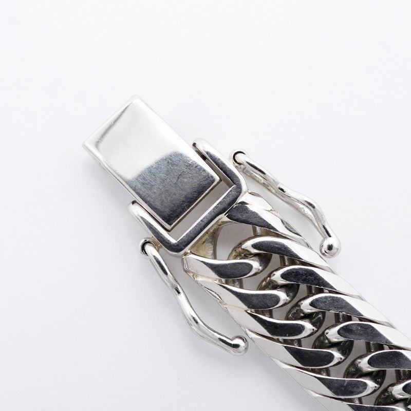 【6khi0089】喜平 ネックレス Pt850 プラチナ 8面 トリプル 50.2cm 101.2g キヘイ【中古】メンズ レディース ユニセックス
