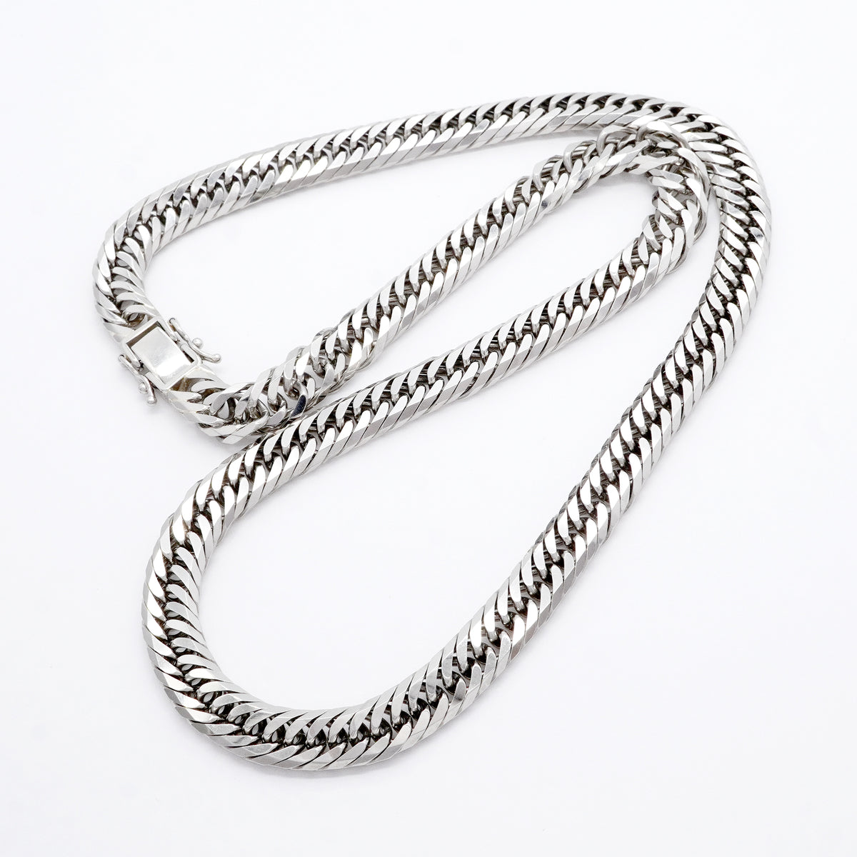 【6khi0089】喜平 ネックレス Pt850 プラチナ 8面 トリプル 50.2cm 101.2g キヘイ【中古】メンズ レディース ユニセックス
