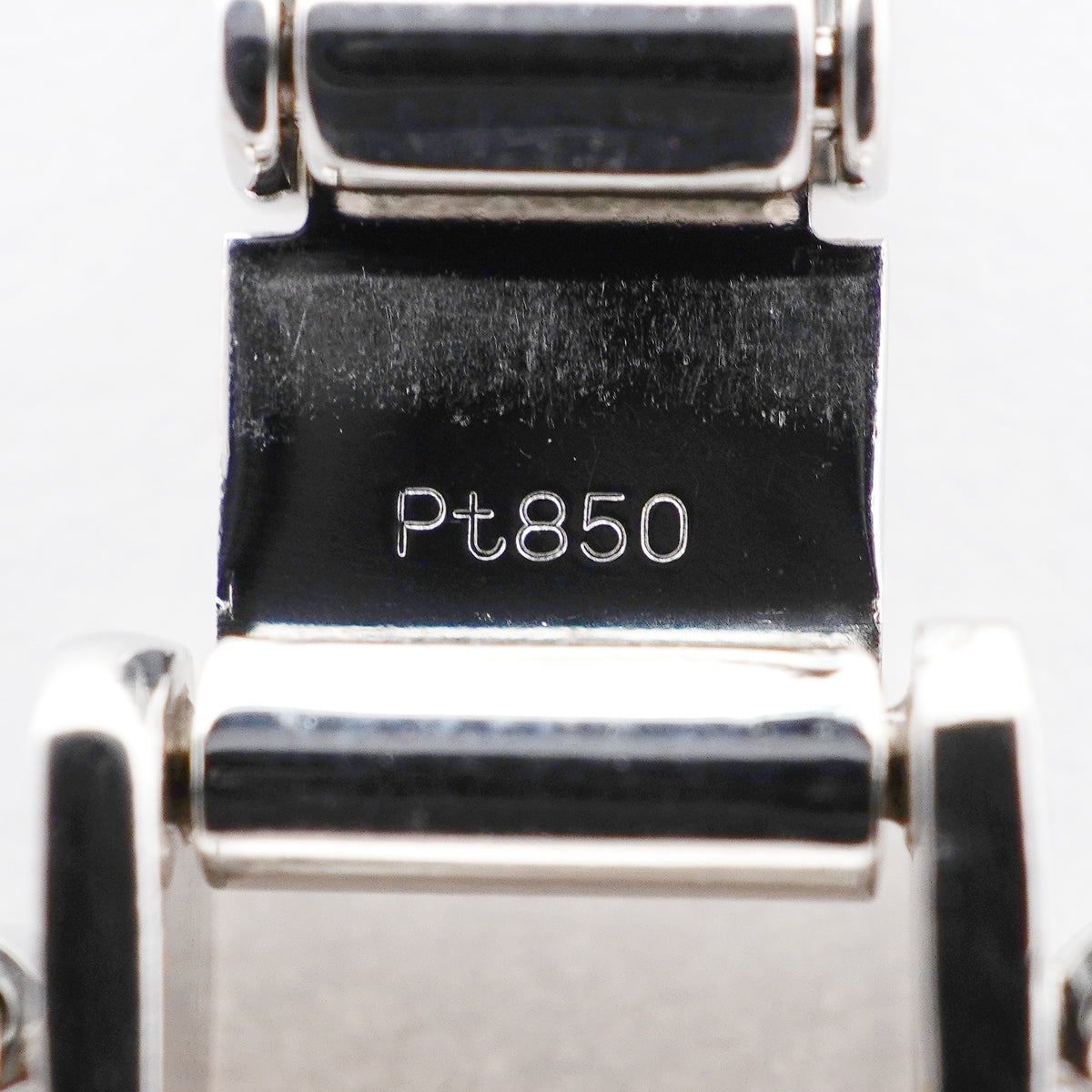 【6khi0092】喜平 ブレスレット Pt850 プラチナ 6面 ダブル 20.4cm 50.4g キヘイ【中古】メンズ レディース ユニセックス