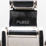 【6khi0092】喜平 ブレスレット Pt850 プラチナ 6面 ダブル 20.4cm 50.4g キヘイ【中古】メンズ レディース ユニセックス