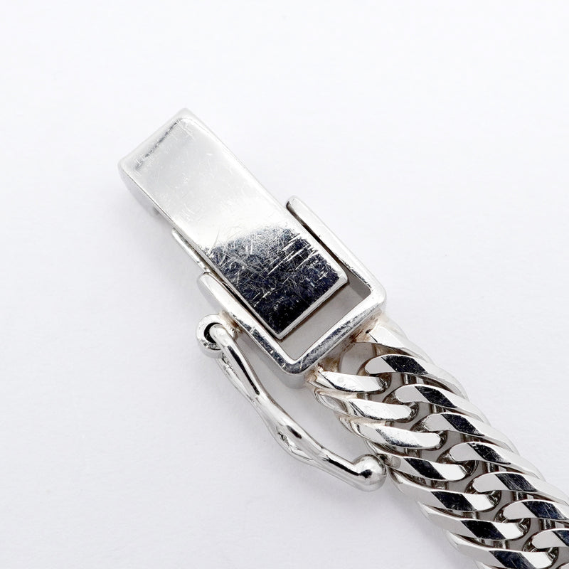 【6khi0093】喜平 ブレスレット Pt850 プラチナ トリプル 12面 19.5cm 12.6g キヘイ【中古】メンズ レディース ユニセックス