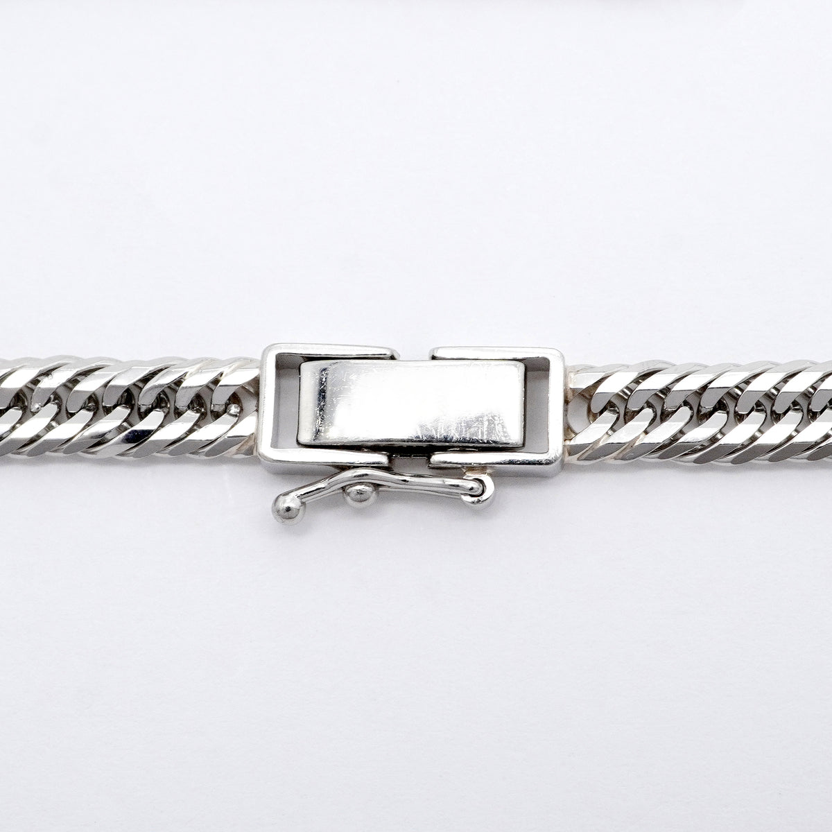 【6khi0093】喜平 ブレスレット Pt850 プラチナ トリプル 12面 19.5cm 12.6g キヘイ【中古】メンズ レディース ユニセックス