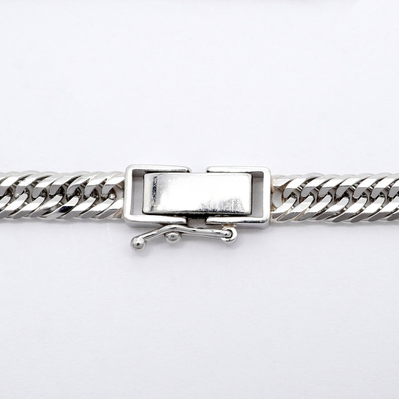 【6khi0093】喜平 ブレスレット Pt850 プラチナ トリプル 12面 19.5cm 12.6g キヘイ【中古】メンズ レディース ユニセックス